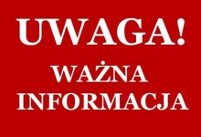 Ważna informacja